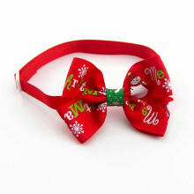 Weihnachtliches Hundehalsband mit Schleife, 3-teilig, festliche Haustierdekoration