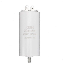 CBB60 20uF 450VAC motorstartcondensator met schroefvoet, 50/60Hz, hittebestendig tot 70¡ãC