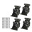 4 Pack Folding Brackets, Self-Lock Hinge with Screws for Legs, Lock Extension Support Bracket Bed L 2