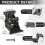 4 Pack Folding Brackets, Self-Lock Hinge with Screws for Legs, Lock Extension Support Bracket Bed L 3