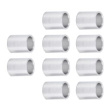 10 stuks ronde, niet-geschroefde afstandhouders van aluminiumlegering met een buitendiameter van 10 mm en 12 mm.