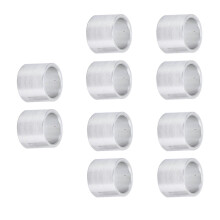 10 Stück runde Abstandshalter aus Aluminiumlegierung ohne Gewinde, Außendurchmesser 10 mm/8 mm