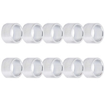 10 stuks ronde, niet-geschroefde afstandhouders van aluminiumlegering met een buitendiameter van 10 mm en 6 mm.