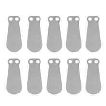 10 Stück Luftkompressor-Ventilplatten, zungenförmig, Gusseisen, Einlass- und Auslasszubehör, 80 Auslass-Kurzplatte
