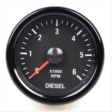 2 Zoll (52 mm) Drehzahlmesser mit Hintergrundbeleuchtung, 0–6000 U/min, elektrischer Drehzahlmesser für 1–20 Zylinder