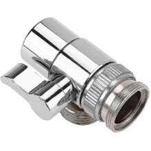Messing dubbele regelbare verdeelkraan, 1-in-2-uit kraanadapter voor badkamerwastafel en wasmachine