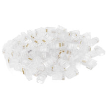 100 stuks TF1013D CAT5 RJ45-connector 8P8C Ethernetkabelkoppeling met kristalkop voor netwerkcommunicatie