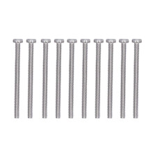 50 Stück Schlitzschrauben mit Zylinderkopf aus Edelstahl A2-70 für Präzisionsmaschinen und Haushalt M3M3x40