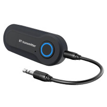 Bluetooth 5.0 Dual Mode-adapter voor pc/tv/auto met 3,5 mm AUX-aansluiting, draadloze audiozender en -ontvanger