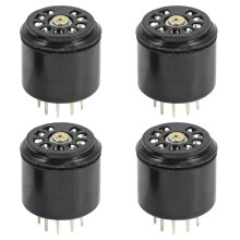 Bakelit-9-Pin-Röhrensockel-Schutzkappen für 12AX7-, 12AU7-, ECC82- und ECC83-Verstärker, 4er-Pack