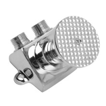 Floor Mount Pedal Valve Foot Pedal Faucet Pedal Valve Touchless Floor Mount Foot Control Faucet Stainless Steel Water Saving Foot Pedal Water Tap Cont