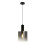 Searchlight Pendant Light Drop Ceiling Light Black Metal Smoked Ombre Glass E27 Fitting 1