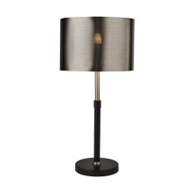 Lampada da Scrivania Rachele Acciaio Nero Policarbonato Cromo 1 Luce E27