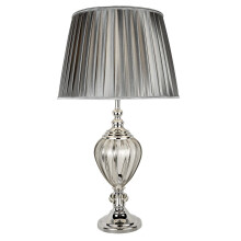 Lampada da Scrivania Greyson Acciaio Cromo Vetro Trasparente 1 Luce E27