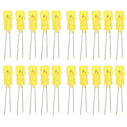 20pcs 3mm DIY LED Diode Portable Light Emitting Diodes for Science Project ExperimentYellow Light 2