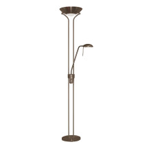 Piantana Contemporaneo Mother Child Acciaio ADJUSTABLE Vetro 1 Luce R7S
