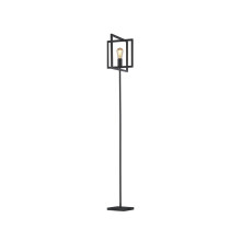 Piantana Industrial-Nordico Plaza Acciaio Nero 1 Luce E27