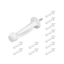 12 Türstopper aus Zinklegierung zum Schutz des Bodens – mit bodenschonender Gummibasis