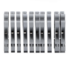 100 stuks DIN-rail montageklemmen met schroefbevestiging, koperen combinatieklemmenblok 800V 32A -3N