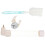 Automatic Water Feeder Large Plastic Parrot Cage Bottle 2Sets for Birds 1