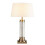 Searchlight Lampada da Scrivania Pedestal Acciaio ADJUSTABLE Vetro Trasparente 1 Luce E27 1