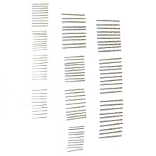 100-teiliges Spiralbohrer-Set, verschleißfest, titanbeschichtet, Kombinationsbohrer für Holz, Metall und Stahl