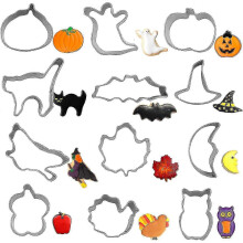 12-teiliges Halloween-Ausstechformen-Set aus Edelstahl