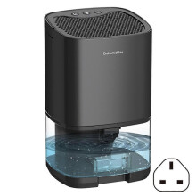Hygienischer Luftentfeuchter für kleine Räume mit 7-farbiger LED-Beleuchtung und leisem Ventilator