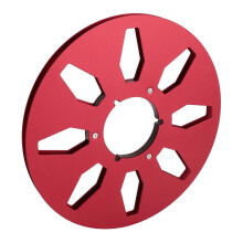 1/4 10,5 inch lege bandspoel, professioneel, 8 gaten, windbestendig, metalen opwikkelspoel voor NAB-opnamen, rood