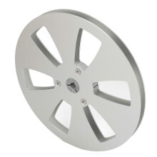 1/4" 7" leere Tonbandspule, 6-Loch-Öffnung, Aluminiumlegierung, Tonaufwickelspule für Tonbandgeräte