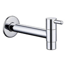 Koudwaterkraan voor wandmontage, snelopenend en met spoelfunctie.