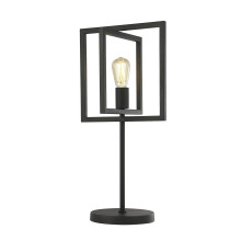 Lampada da Scrivania-Ufficio Industrial-Nordico Plaza Acciaio Nero 1 Luce E27