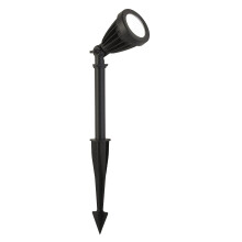 Faretto picchetto Moderno Spikey Alluminio Nero Policarbonato Trasp Led 12 3000K