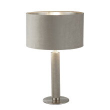 Lampada Scrivania Contemporanea Londra Acciaio Ottone velluto tortora 1 Luce E27