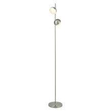 Piantana Contemporaneo Tully Acciaio Argento Policarbonato Led 12W 3000K