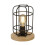 Searchlight Abatjour Rustico-Country Visione Acciaio Nero Marrone 1 Luce E27 1