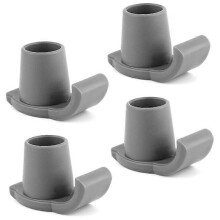 Walker-Skigleiter, 4 Stück, robuste Walker-Gleiter, Walker-Füße, Ersatz-Gleitskier für 1 1/8-Zoll-Rohre, Werkzeug