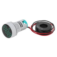 Digitale stroommeter met kristalscherm, ampremeter, ronde signaalindicator, wisselstroom 220V AD16?22DSA
