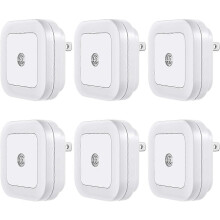 LED-Steckdosenleuchte mit Dämmerungssensor für Kinderzimmer und Flur [6er-Pack]