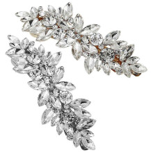 Decoratieve haarspelden voor meisjes-6 stuks haarclips van legering met kristallen strass-steentjes