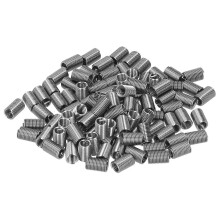 100 Stück Gewindeeinsätze, Reduziermuttern-Reparaturwerkzeug, Edelstahl, M6x13D