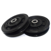 Rollen für Trainingsgeräte, 2er-Pack, 90 mm Nylonrollen mit Kugellagern