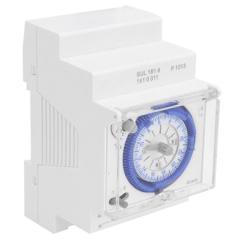 Mechanical Timer Automatic 24 Hours Low Power Consumption Time Switch for Water Heaters Breeding 110‑ AC 2