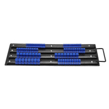 80-teilige Steckschlüssel-Organizer-Ablage, Mehrzweck-ABS-Kunststoff, 1/4 Zoll, 3/8 Zoll, 1/2 Zoll, Autoreparaturwerkzeug