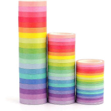 Dekoratives Masking Tape, 60 Rollen Set für Kunstjournal- und Schreibwarenliebhaber