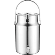 5-Liter-Edelstahlkanister mit Zapfhahn zur Aufbewahrung von frischer Milch