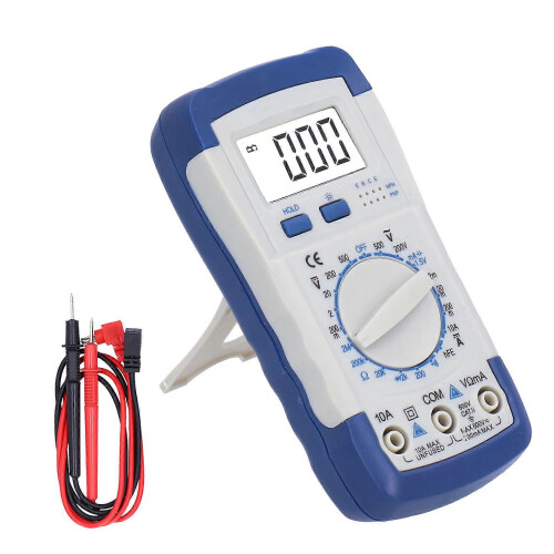 830L Digital Display Multimeter Fully Protected AntiBurn Buzzer Gear Test On and Off Compact Voltage Current Tester 2