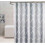 Duschvorhang 200x200cm, wasserdicht, waschbar, schimmelresistent, Polyester, Grau 1