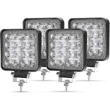 4er-Pack 48W LED-Arbeitsscheinwerfer 12V/24V IP67 wasserdicht Spot-Flutlicht für Auto, LKW, SUV, Boot