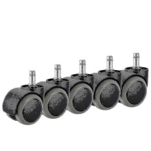 5er-Pack Schwerlast-Lenkrollen für IKEA Bürostühle, 10 mm x 22 mm Ersatzset